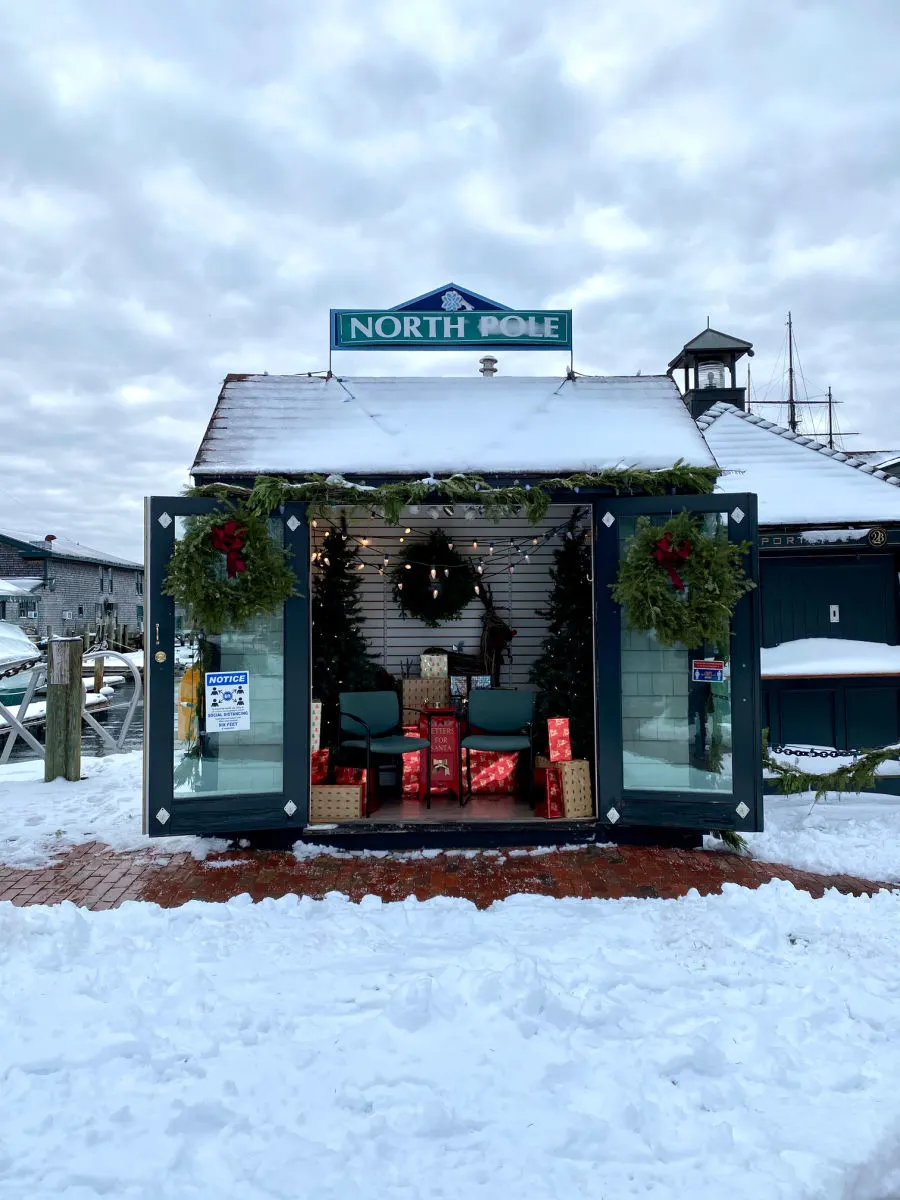 North Pole shed in Newport RI
