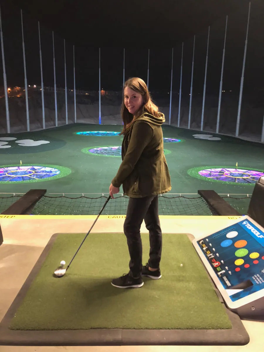 Tamara at Top Golf